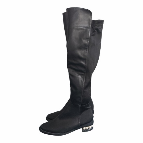 Catherine Malandrino Black Over-the-Knee Boots Women’s Size 6.5 - Picture 6 of 9